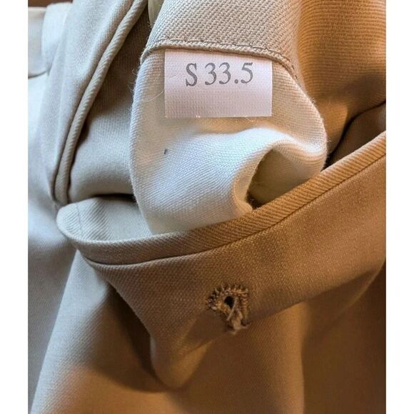 Jones New York 2 Piece Suit Mens 38R 33X26 Tan Wool Silk Blend Trendy Trousers - Picture 10 of 10